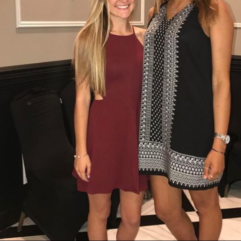 Maroon Garage Dress